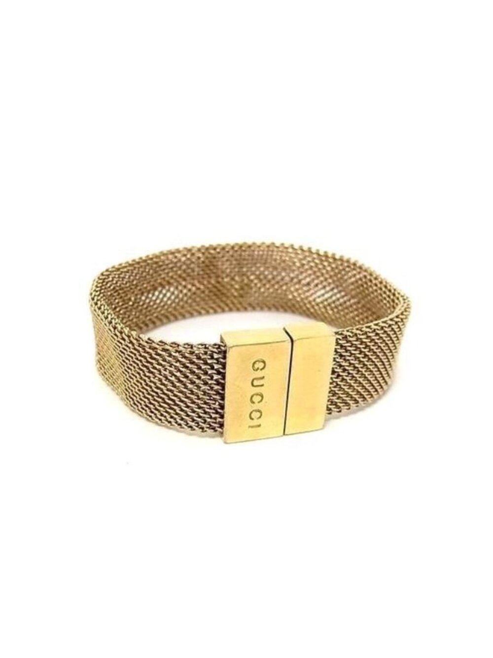 Gucci Bracelet Gold Metal Mesh